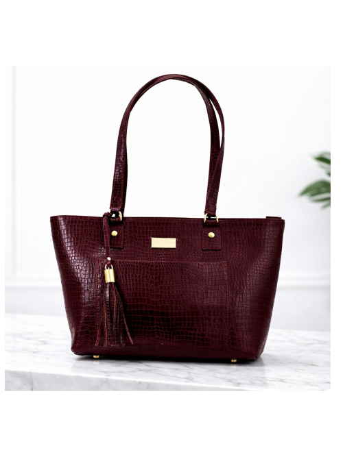 Cartera Tote Croco