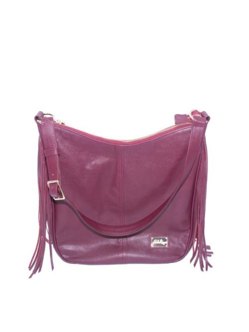 BOLSO HOBO CON FLECOS EN LOS LATERALES