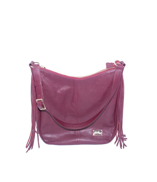 BOLSO HOBO CON FLECOS EN LOS LATERALES