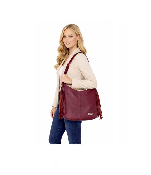 BOLSO HOBO CON FLECOS EN LOS LATERALES
