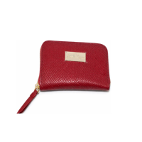 Billetera roja 1 rz BILLETERA CARTUCHERA EN CUERO DE ESTAMPADO