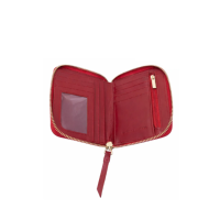 Billetera roja 3 rz BILLETERA CARTUCHERA EN CUERO DE ESTAMPADO