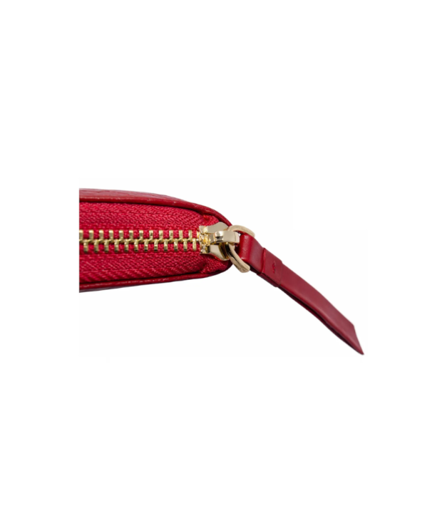 Billetera roja 4 rz BILLETERA CARTUCHERA EN CUERO DE ESTAMPADO