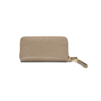 BILLETERA WRISTLET BEIGE TAUPE EN ESTAMPADO VIBORA-MUJER