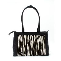 Cartera Zafari Noir Estampado de Zebra