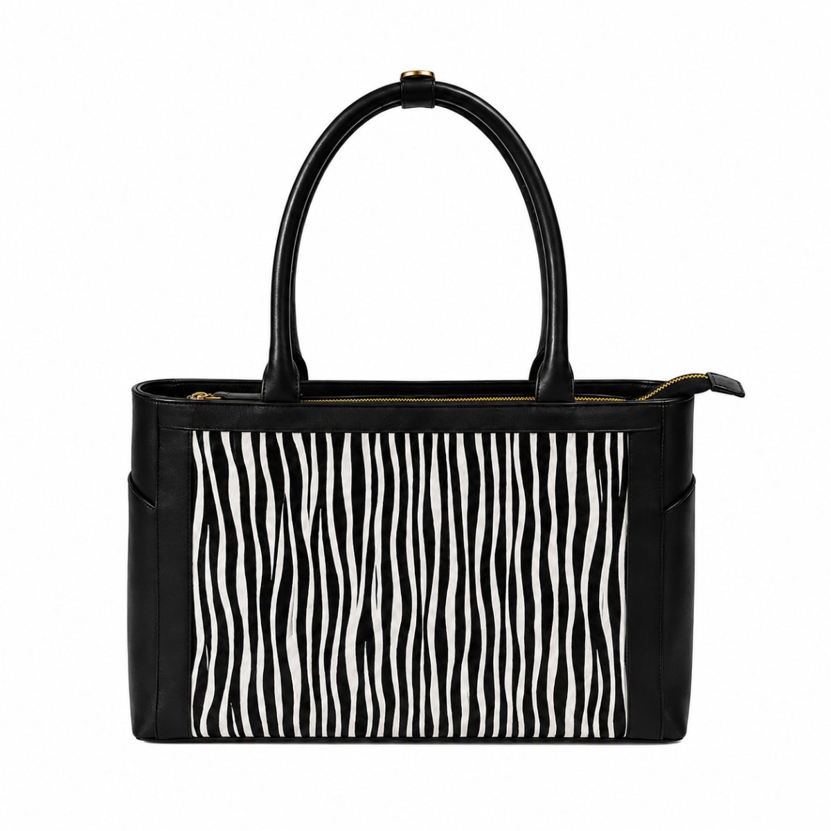 Cartera Zafari Noir Estampado de Zebra