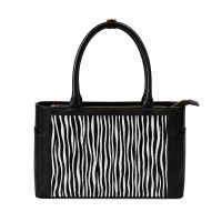 Cartera Zafari Noir Estampado de Zebra