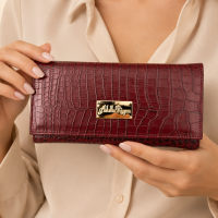 Billetera Elegance Rojo Vino Mujer